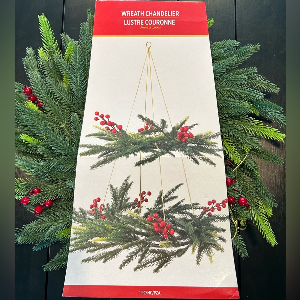 25 inch Wreath Chandelier